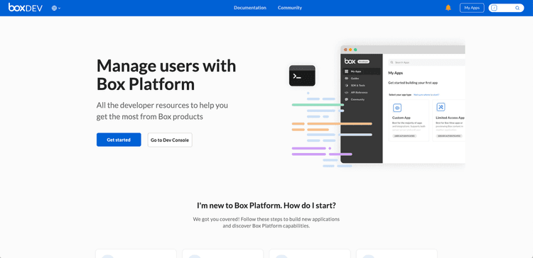 Box Developerドキュメントポータル