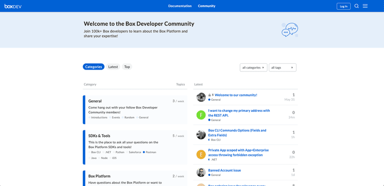 Box Developer Forum (英語のみ)